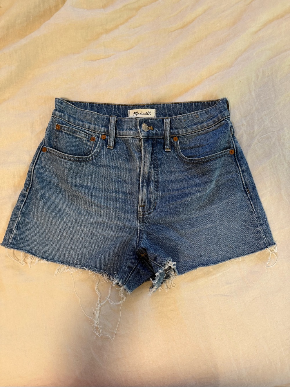 Madewell Classic Blue Denim Cutoff Shorts